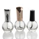 Hot Selling Customized Ball Shape UV Gel Nail Polish Glass Bottle With Brush Caps (NG06)